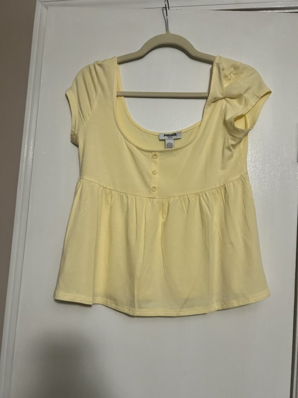 Tilly's yellow babydoll top